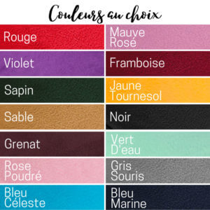 Couleurs au choix pour snuffle mat