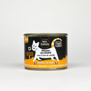 Mousse de canard pour chat