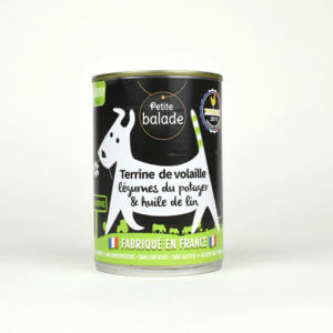 Terrine de volaille pour chien