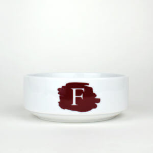 Gamelle en porcelaine personnalisée pour chien